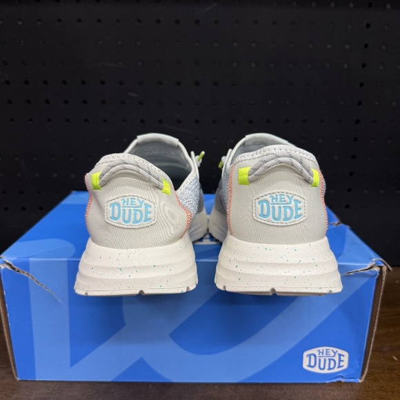 New W/ Box! Women's Hey Dude Sirocco W Speckle Colorful Grey Sneakers Size 10 - Picture 4 of 5